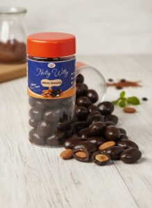 Almond Dragée - Blended Choco | Blended (Milk+Dark) Choco Coated Whole Almonds| 120 gm