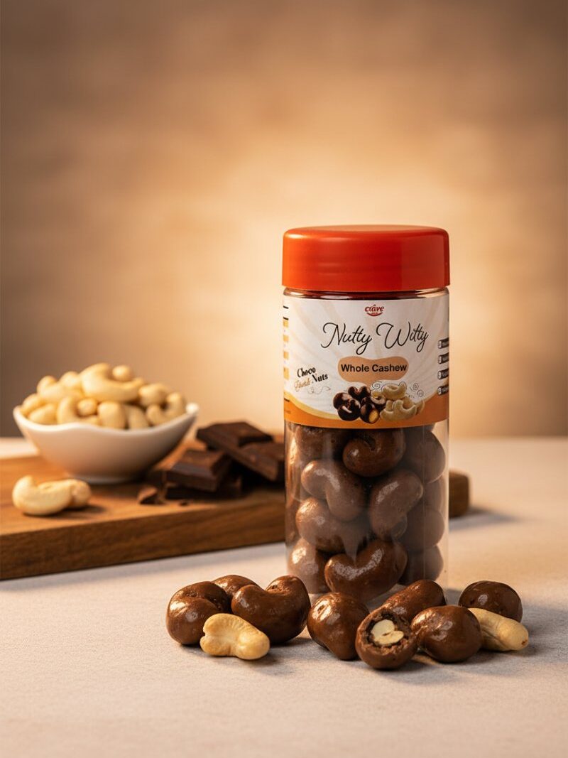 Cashew Dragée - Milk Choco | Milk Choco Coated Whole Cashews | 120 gm