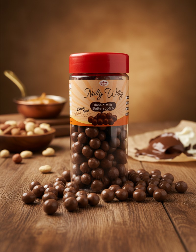 Butterscotch Dragée - Milk Choco | Classic Milk Choco Coated Nut Butterscotch | 120 gm
